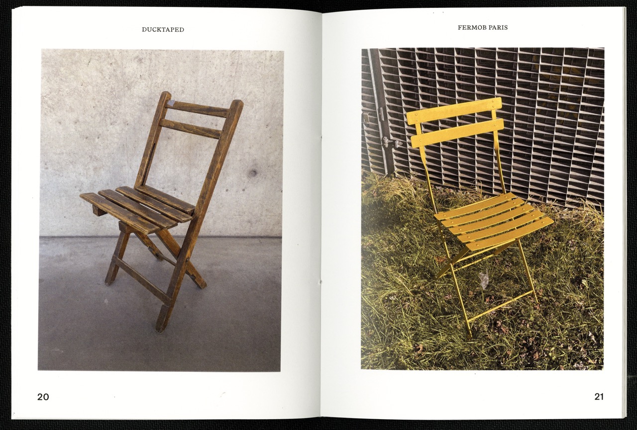 Image publication of favourite chairs, spread
