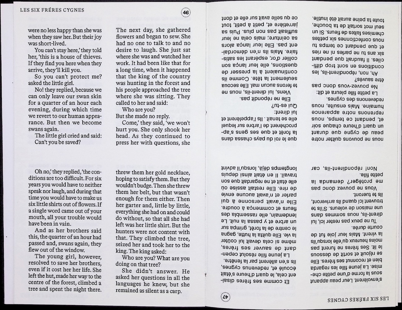 Kijk & Ontdek, spread showing the reading direction changing per chapter