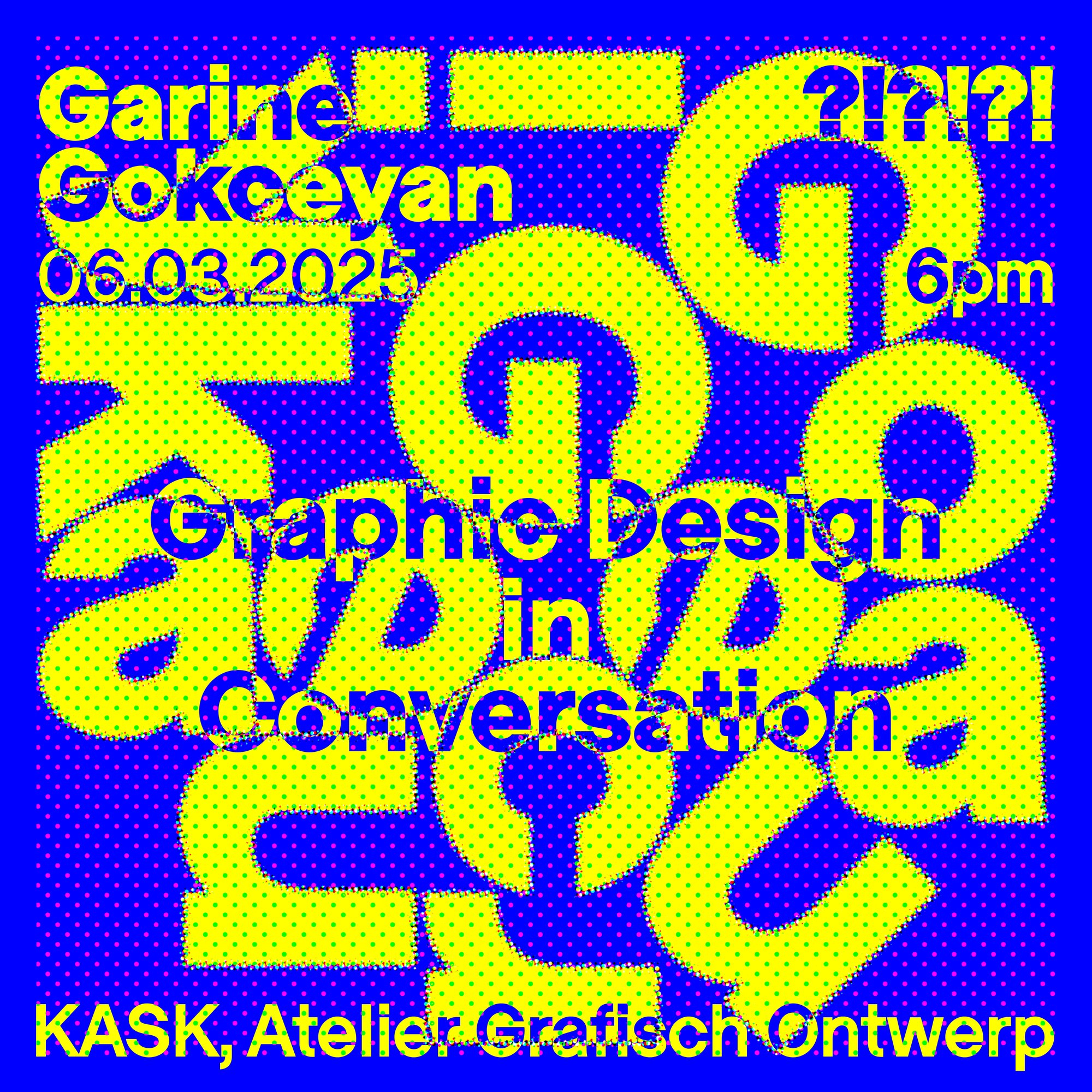 Lecture series poster in colour, used for the Instagram promotion