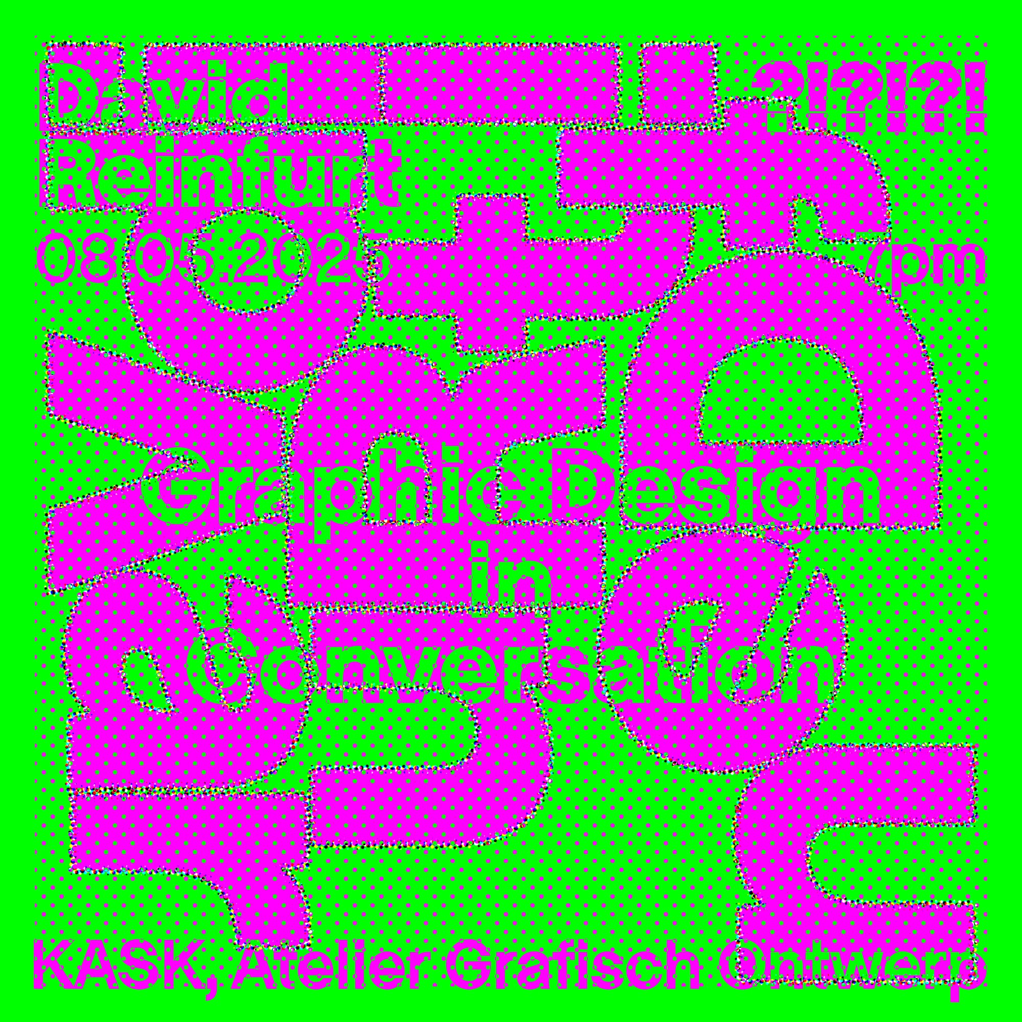 Lecture series poster in colour, used for the Instagram promotion