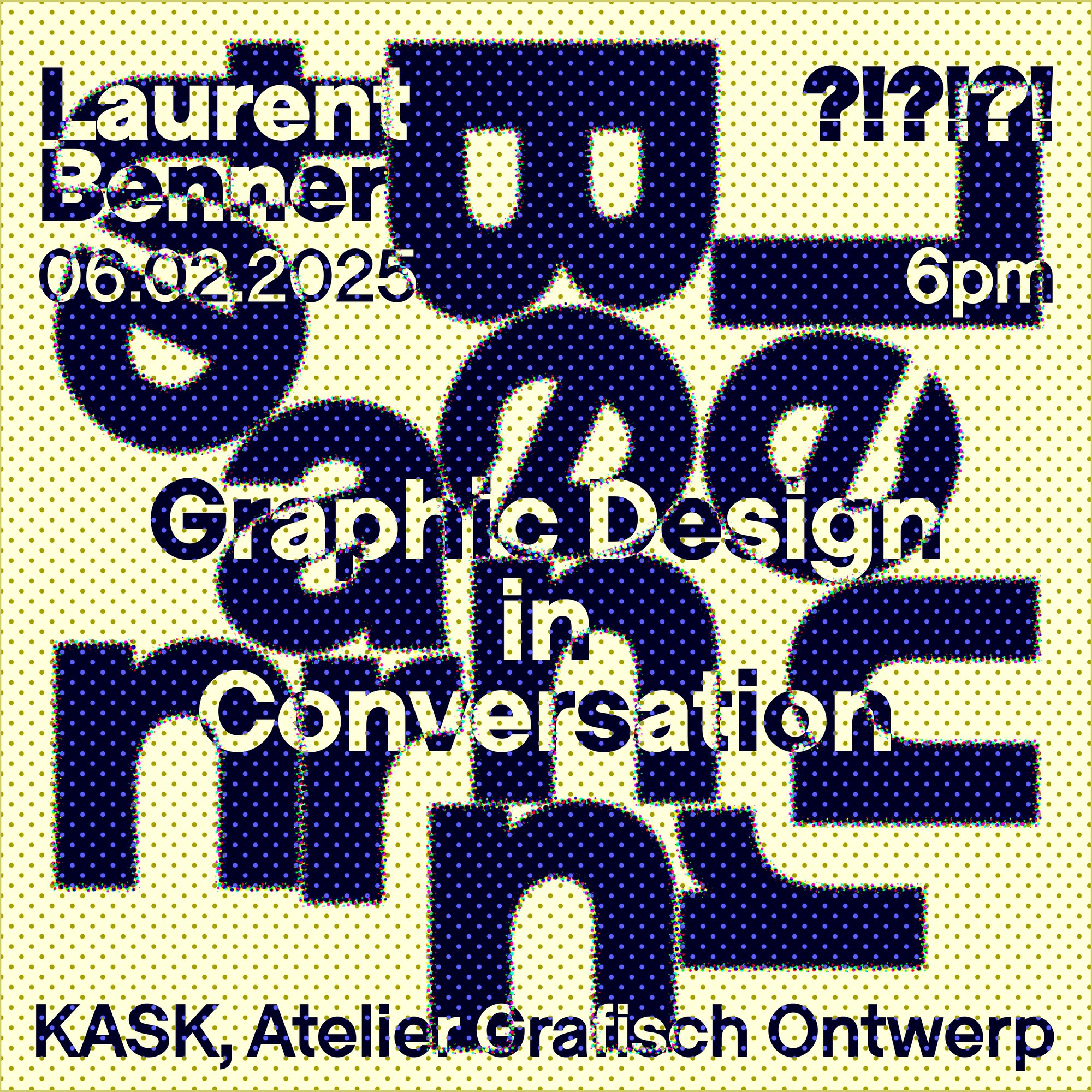 Lecture series poster in colour, used for the Instagram promotion