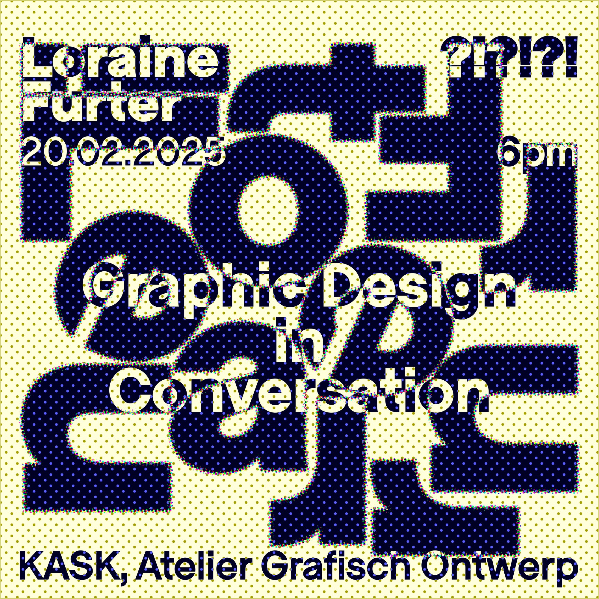 Lecture series poster in colour, used for the Instagram promotion