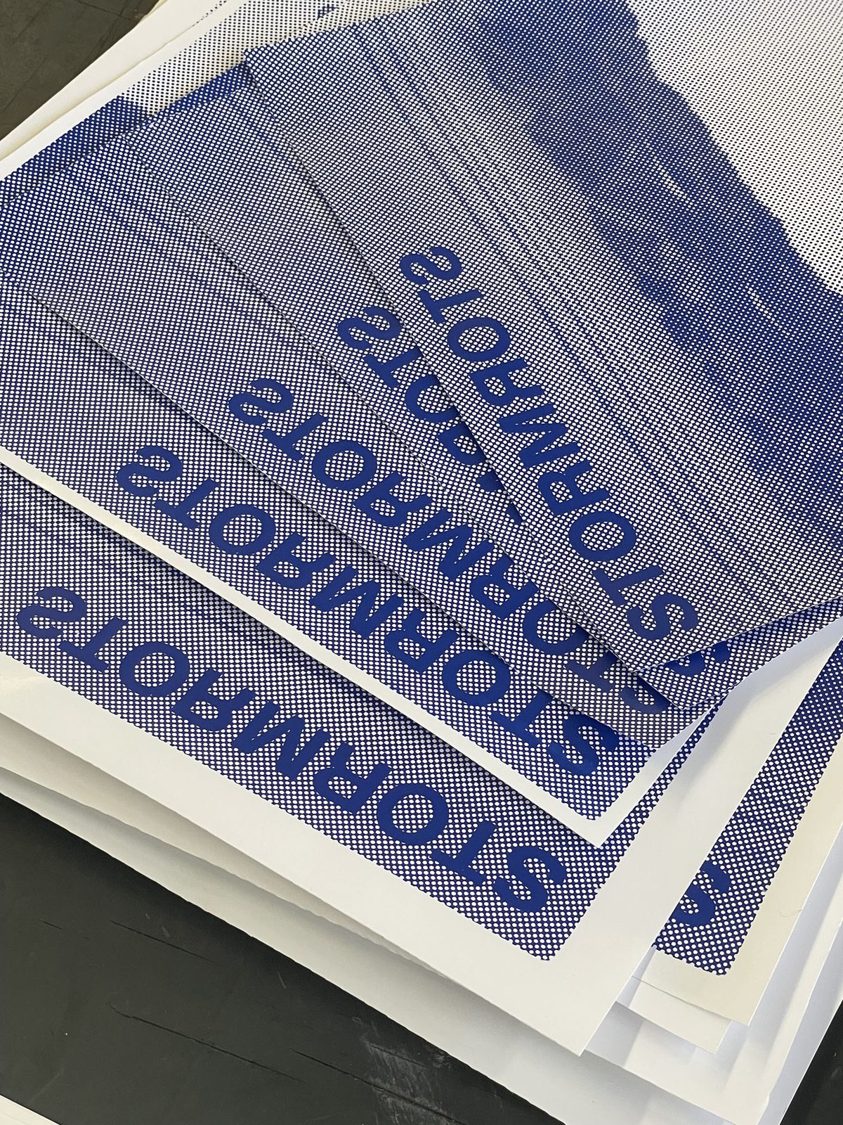 Silk screen print, Stormrots series, second print