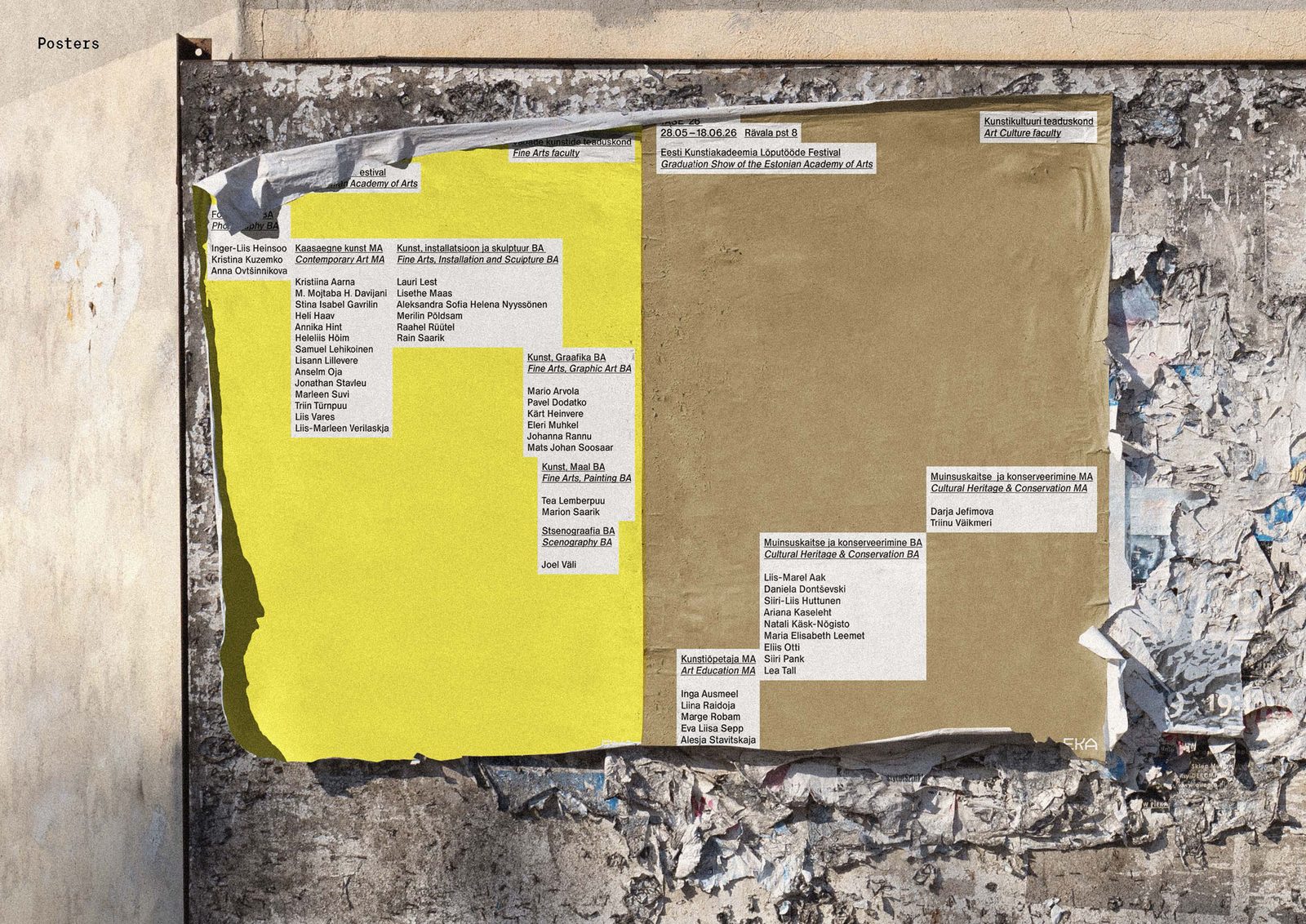 TASE 2026 identity, layout page