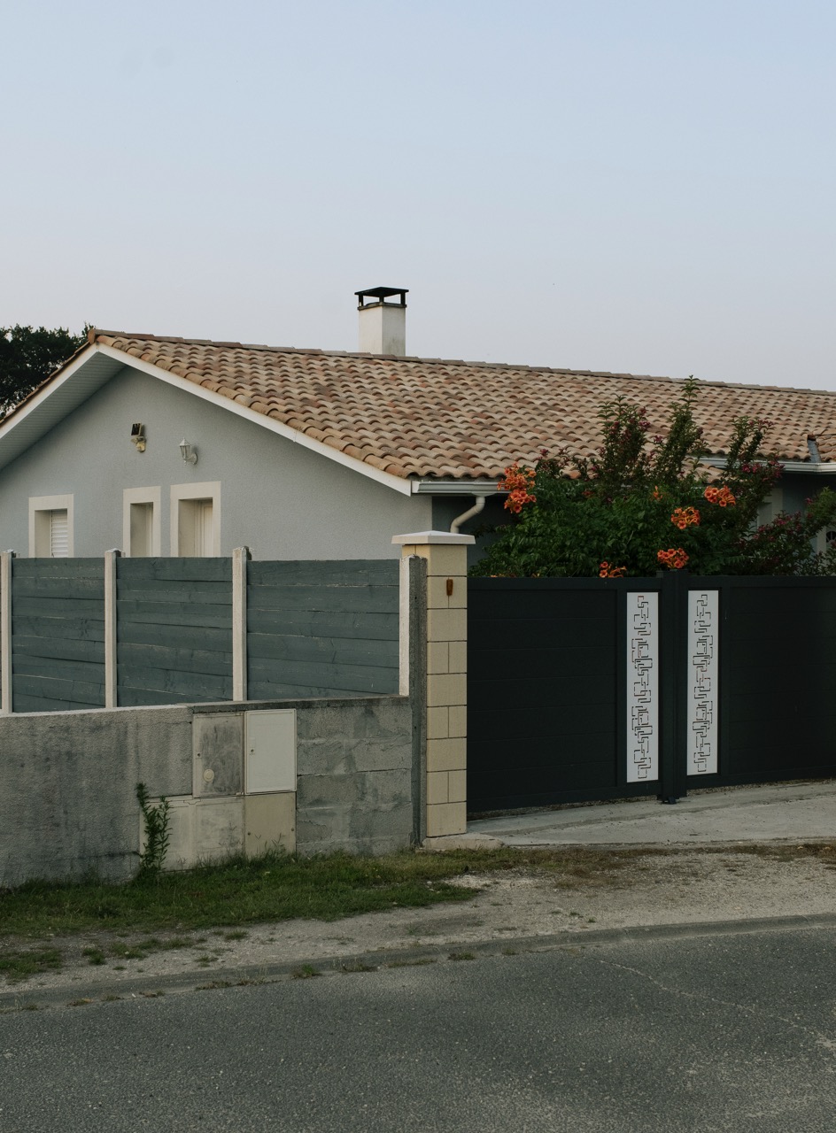 West-Belgique, analogue photograph of a house